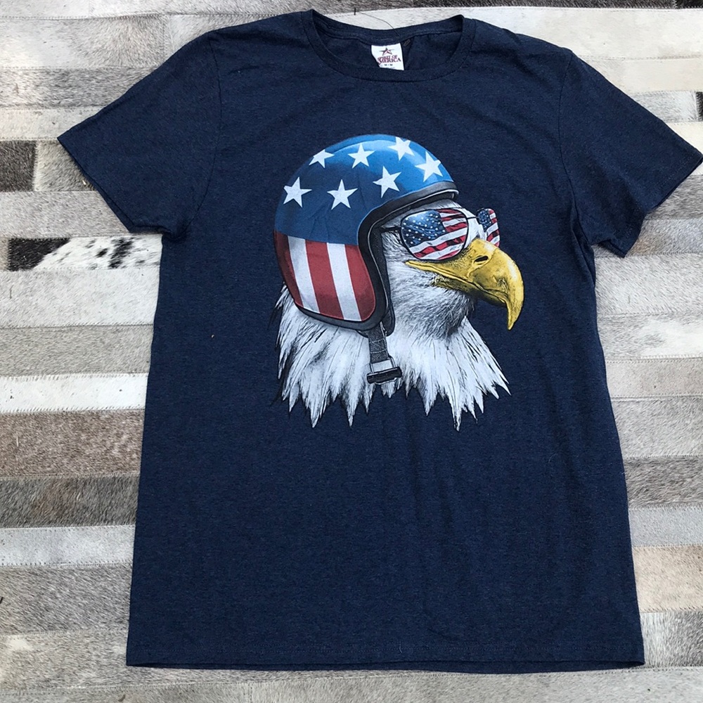 Spirit of America rider motorcycle tee Sz M